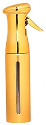 Peosaard Botella de pulverizador Agua de Agua Pelado Peligrador Botella de Cabello Botella Peluquera de Niebla Fina Botella vacía para Peinado Dorado, Botella de rociador