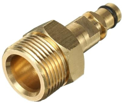 Michear High Pressure Washer Adapter,Hose Adapter Quick Connect, Brass M22 Washer Gun Hose Pipe Convert Tool(M22 14MM Fitting Hose Connector)