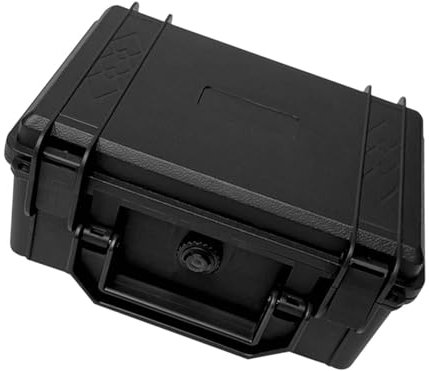 LOVIVER Boîte à outils portable, boîte de verrouillage, conteneur, bac de rangement antichoc portatif, étui rigide pour outil de réparation, enquête sur le, 26cmx22.3cmx10.3cm