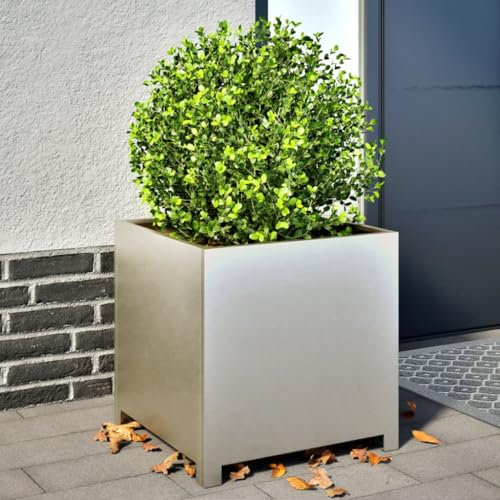 LAPOOH Pflanzkübel Braun 100x41x90 cm Stahl, Blumentopf Gross, Blumenkasten Balkon, übertopf, Pflanzkasten, Flowerpot, Kräuterbeet Für Die Küche, Vertikalbeet - 4008971