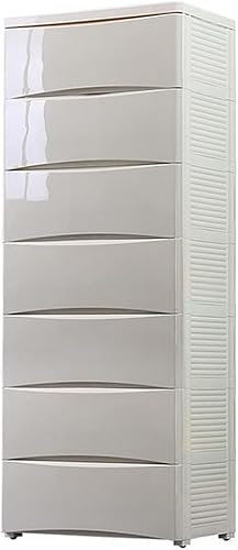 Kinderschrank, Aufbewahrungsschrank, Spind mit großen Schubladen, mehrschichtiger Kunststoff, für Wohnzimmer, Schlafzimmer und Kinderzimmer (Khaki, 3 Ebenen)
