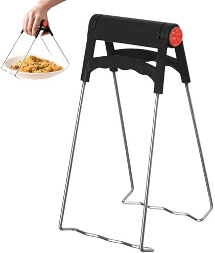 Loovisse Pince Pour Air Fryer,Pince de Cuisine Anti-Brûlure,Clip Plat Chaud Air Fryer,pince Attrape Plat Chaud,Clip à Plaque Antidérapante pour Les Ustensiles de Cuisine du Four à Micro-Ondes