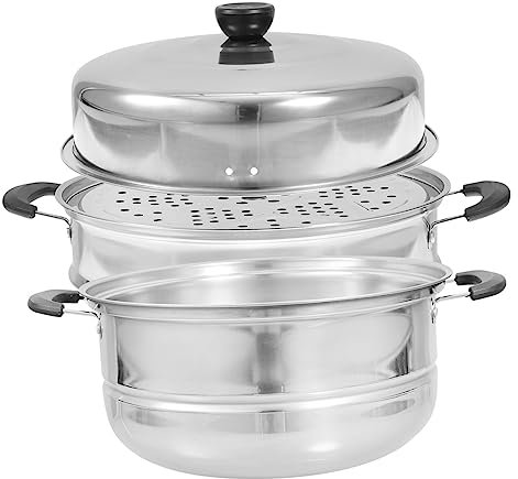 Holibanna Vaporera Espesa Olla Vaporera Para Cocinar Al Vapor Multifuncional Ideal Para El Hogar
