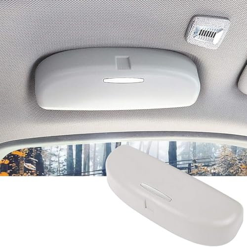 IAZRENOV Für BMW X2 (F39) Auto Brillenhalter Brillenetui, Sonnenbrillenhalter Brillenetui Brillenhalter Sonnenblende Sonnenbrillenhalterung Aufbewahrungsbox Organizer,B/Gray