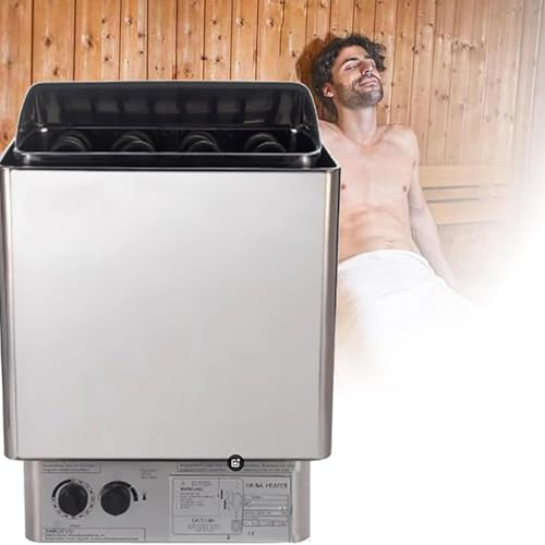 9KW Electric Sauna Stove Heater with Internal Controller, Traditional Dry Steam Sauna Oven for 6M³ Room, Ideal for Personal & Commercial Use in Sauna Cabin