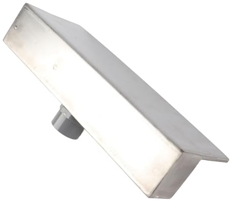 SUNGOOYUE Dekorativer Wasserfallablauf mit Polierter Oberfläche, Langlebiger Wasserfallablauf aus Edelstahl für Villen und Terrassen (300 mm)