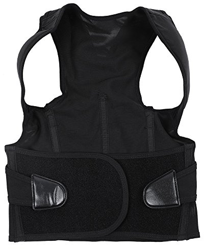 MAMJENNI Corrector de postura para hombres y mujeres, férula dorsal ajustable, soporte para hombro, corrector de abolladuras, material de neopreno transpirable, diseño ligero para un (XL)