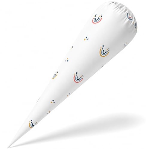 Scinzene Schultüte Kissen 73 cm - Schultüte Stoff Für Stoffhülle Mädchen & Jungen - Kissen Schultüten Aus Polyester Pp-Baumwolle - Inlett Zur Einschulung Zubehör Für Schultüten