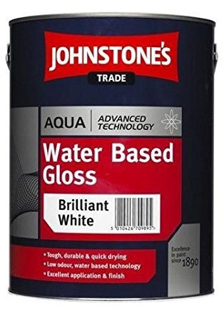 2.5LTR - JOHNSTONES TRADE AQUA GLOSS BRILLIANT WHITE