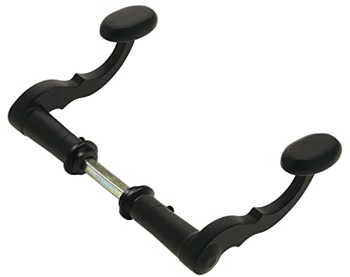 Amig - Set di 2 maniglie decorative per cancelli, recinzioni o porte da giardino Mod.101SP - Rosetta Ø19 mm - Maniglia 110 mm - Quadretto 8 mm - Tipo forgiato - Zama Finitura in nero