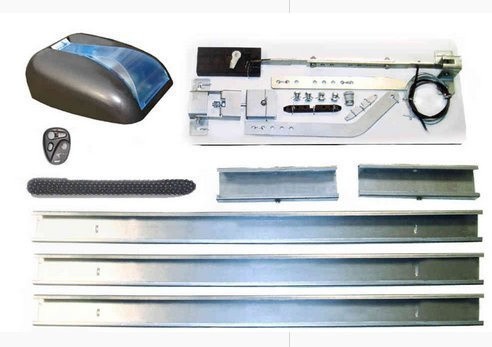 8900 roll + 992012 + 992013 Kit aprigarage DUCATI a CATENA con accessorio per porte basculanti e PROLUNGA 90cm per catena
