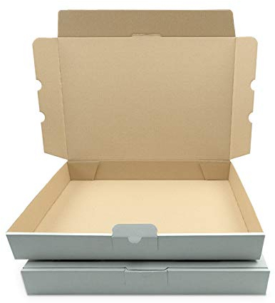 verpacking Maxibriefkartons 350 x 250 x 50 mm Maxibrief MB-5 Weiß Versand Post Faltschachtel DIN A4 | B4 (Innenmaß 340 x 245 x 46 mm) Versandschachtel Büchersendung (25 Stück)