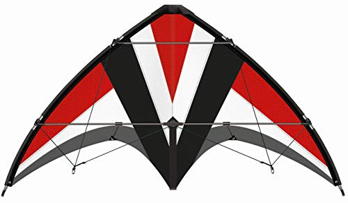 GÜNTHER FLUGSPIELE - 1031 - Sportlenkdrachen Whisper 125 GX, Air Sport Drachen aus reißfestem Ripstop-Polyester, ca. 125 x 54 cm, für Kinder ab 10 Jahren, inkl. 36 kp Polyesterschnüre 2 x 35 m