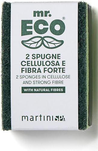 Mr.Eco MartiniSPA 2 Svampar Dubbel Action Mobiltelefon Och Fiber Stark, färg Grön, 30 g