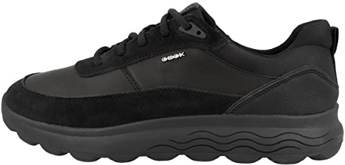 Geox Spherica U, Sneakers Uomo, Nero, 43 EU