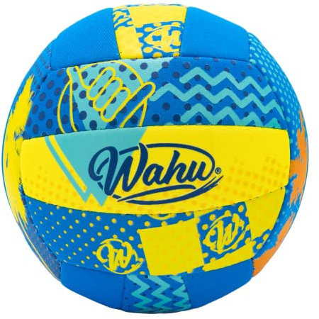 WAHU All-Purpose Ball (6.5) | 100% Waterproof All-Weather Ball | Volleyball, Basketball or Football Ball | Ideal Garden or Beach Toy | Ages 5+, Blue