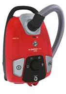 Hoover H-ENERGY 300 HE310HM 011 Aspirapolvere Con Filo, Con Sacco, 850W, 3,5L, 72 dBA, Spazzola Parquet, Filtro Epa Lavabile, Raggio di Azione 10m, Rosso
