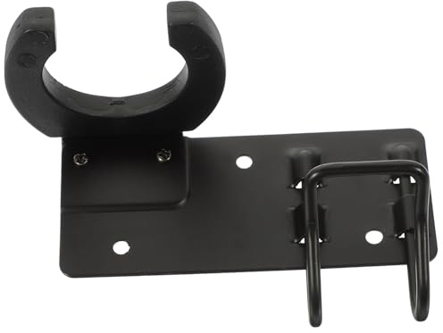 VICASKY Mikrofonhalterung aus Metall Schwarz Stabile Wandhalterung mit Gummi Platzsparender Mikrofonaufhängerhaken für Ktv und Bühnen