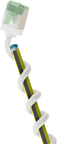Goobay 74363 CAT 8.1 Patch Cable Slim/Ultra Flexible RJ45 CAT 8.1 Network Cable U/FTP CU, OFC/Thin Ethernet LAN Cable with Short Connectors / 40 Gbit/s, 2000 MHz LSZH, Kink Protection/White 5 m