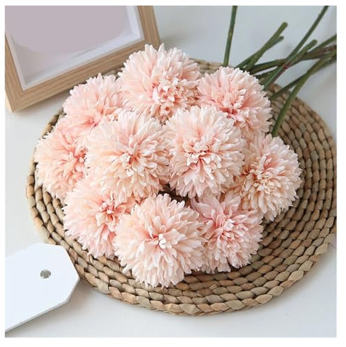 LZZYFPX Schön 5 Stück künstliche Löwenzahnblumen, gefälschte Hortensien, Braut-Hochzeitsstrauß, Hausgarten-Party-Hochzeitsdekoration, Winter-Weihnachtshaus Ornament(XB,1pc)