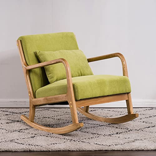 Mid Century Moderner Schaukelsessel aus Holz für Wohnzimmer, Freizeit, Sofa, Stuhl