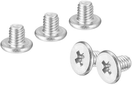 sourcing map M3-0,5 x 3 mm 20 viti a testa rotonda piatta in acciaio inossidabile 304 Phillips Drive Viti di fissaggio hardware per il collegamento di mobili