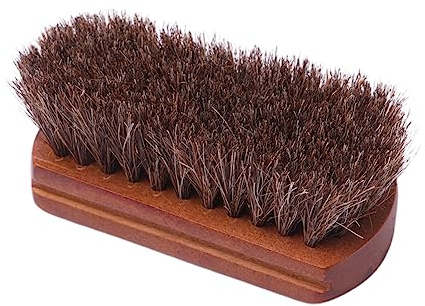 ANDRESLAD Cepillo De Crin De Caballo para Limpiar Zapatos Cepillo De Limpieza De Madera para Pulir Zapatos Hogar Tienda
