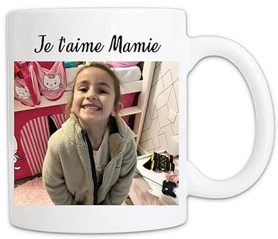 Mug Personnalisé avec Photo et Texte | Cadeau Original Anniversaire, Fête des Mères, Saint-Valentin