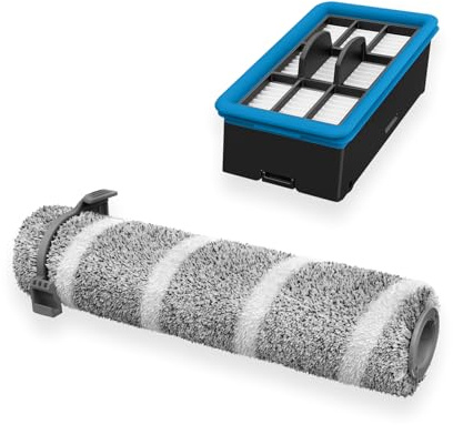 BISSELL CrossWave Edge Kit de accesorios, rodillo multi-superficie ZeroGap y filtro, repuestos originales para aspiradora de agua, mantiene el rendimiento en suelos duros y alfombras, 4202M