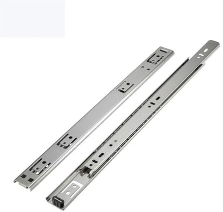 QL Supply Co 2PCS Galvanized Ball Bearing Drawer Slide Rail 8-20inch Detachable For Furniture Refrigerator Drawer Replacement Parts(12inches 300mm)