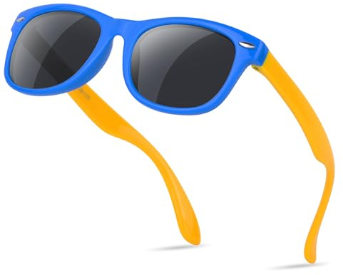 Ulknyss Polarizadas Gafas de Sol Niño y Niña 3-10 Años - Gafas de Sol Infantiles Flexibles de Goma para UV400 Protección