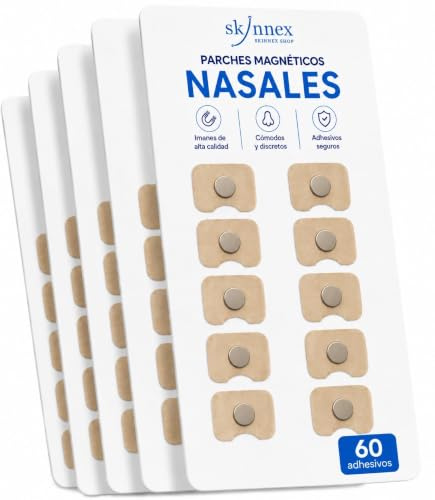 Recambios - SKINNEX - Parches para Tira Nasal Magnética Reutilizable Magnetic Nose Strip Dilatador Nasal Magnético Respirador Nasal para Dormir y Deporte - Recambios Adhesivos