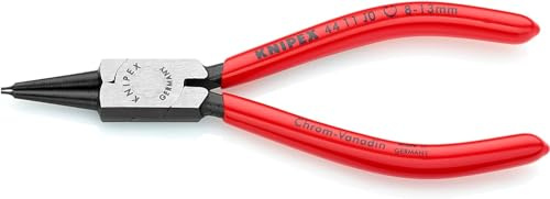 KNIPEX Pince Circlips DIN 5256 C - Alésage: 8-13mm - Pointes: 0,9mm, Droites -Longueur : 140 mm - Robuste, Forgée, Pointes Solides Antidérapantes SC - 44 11 J0 SB