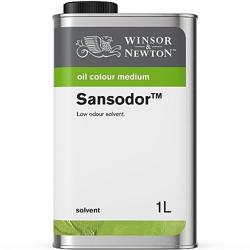 Winsor & Newton 3053757 Sansodor geruchsarme Lösungsmittel, für Ölfarben und Alkydfarben, 1 Liter Kanister