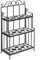 Deuba Mobile a scaffali 3 Ripiani in Metallo Esposizione Piante Fiori Decorativo Giardino Arredamento Esterni o Interni