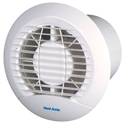 Vent-Axia 427282 100mm Axial Bathroom/Toilet Fan with Timer, 230 V, White