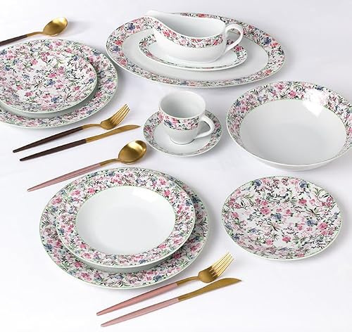 35 Piece Bloomsbury Floral Dinner Set