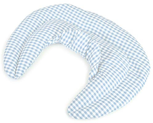Giraffenland Neck Pillow light blue/white organic | rapeseeds | Heat Pad. Warming Neck Cushion, Neck Warmer