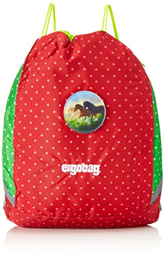 ERGOBAG Horse LovBear Kinder-Sporttasche, 44 cm, 21 L, Red Dots