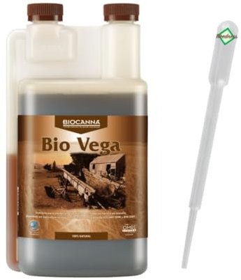 Canna Bio Vega 5 Litro - Fase de crecimiento Cultivo de interior Abono orgánico Tomates Pepinos Abono líquido orgánico