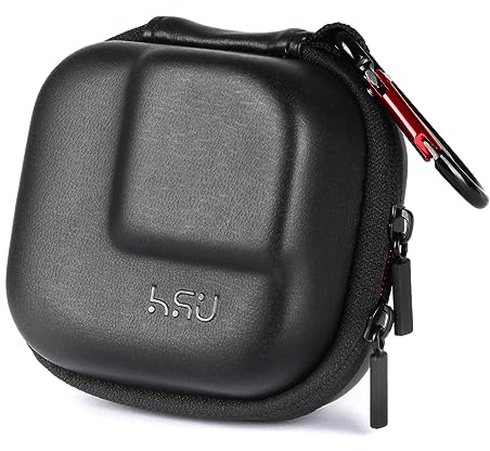HSU Mini Tragetasche für GoPro, Tasche für Insta 360 & Osmo Action-Kameras | Vollschutz-Aufbewahrungstasche mit Karabiner, oberflächenwasserdicht, tragbar für Outdoor-Sport & Reisen