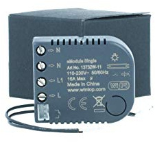 WiFi Modul für Lichtschalter und Steckdosen eModul-Single mit Sprachsteuerung Stromüberwachung Alexa