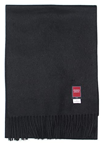 PREMIUMARMADA Hipster Schal aus 100% Wolle Alpaka, eleganter Winterschal, Wollschal aus feiner 100% Alpaka Wolle, weich, warm, pures elegantes Naturhaar unisex, natur (schwarz)