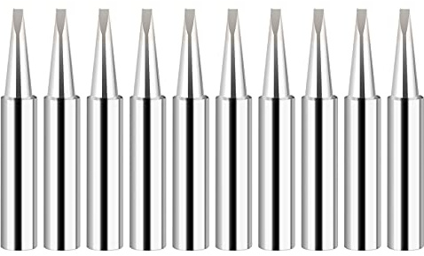 Saipor 10 stycken 900M-T-2.4D lödspets, ersättningslödspetsar, sats 900 m, lödstationsverktyg (900M-T-2,4D)