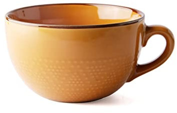 Ciotola for cereali, scodella for zuppa, scodella for il tè, ciotola for la colazione in ceramica con tazza da zuppa grande con manico, ciotola for zuppa di cereali da 700 ml, zuppa di zucca e insalat