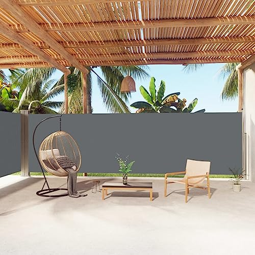 vidaXL - Toldo lateral retráctil de color antracita 180 x 1000 cm