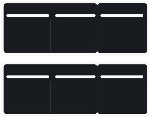 SUNERLORY 2Pcs Disc Holder, 3 in 1 Disc Holder Tax Insurance NCT PVC Holder For Car Van Truck Bike Windscreen (Black)