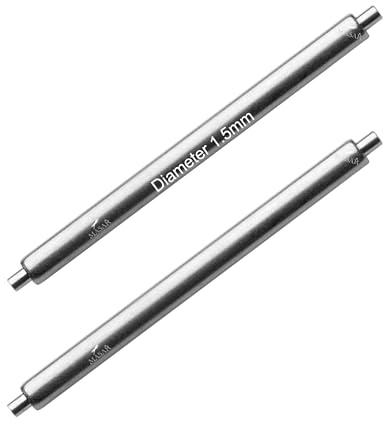 masar Premium Federstege für Uhren, Xss Ø 1,5 mm Edelstahl 316L – 0,8 mm 2 Stück, 22mm