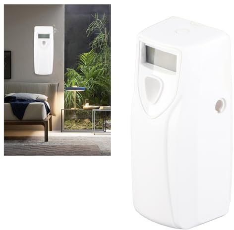 Topyond Diffuseur Parfum Maison,Distributeur Automatique De Parfum avec Minuterie,Désodorisant Mural,Machine De Pulvérisation De Parfum pour La Maison,La Chambre,Le Bureau,L'hôtel,Blanc