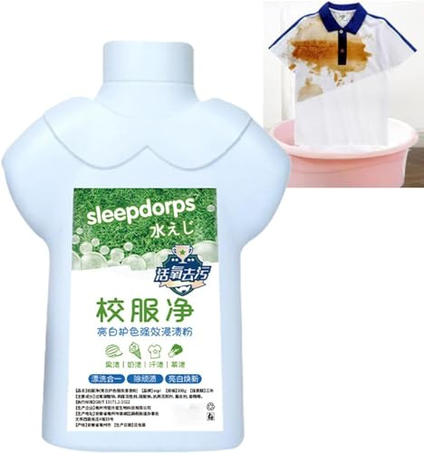 Détergent à lessive en poudre efficace et facile à nettoyer, détergent à lessive actif, poudre de nettoyage efficace tout usage, savon en poudre (1 pièce)